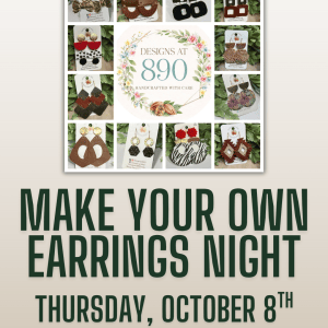 Make Your Own Earrings Night with Renee Hughes